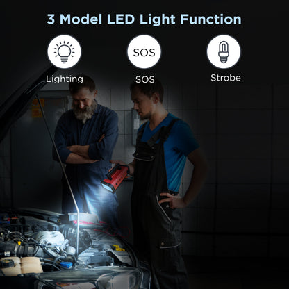 YOUCANIC Pro 6000A Jump Starter - Powerful Car/Motorcycle Battery Booster, Power Bank, & Smart Safety Features