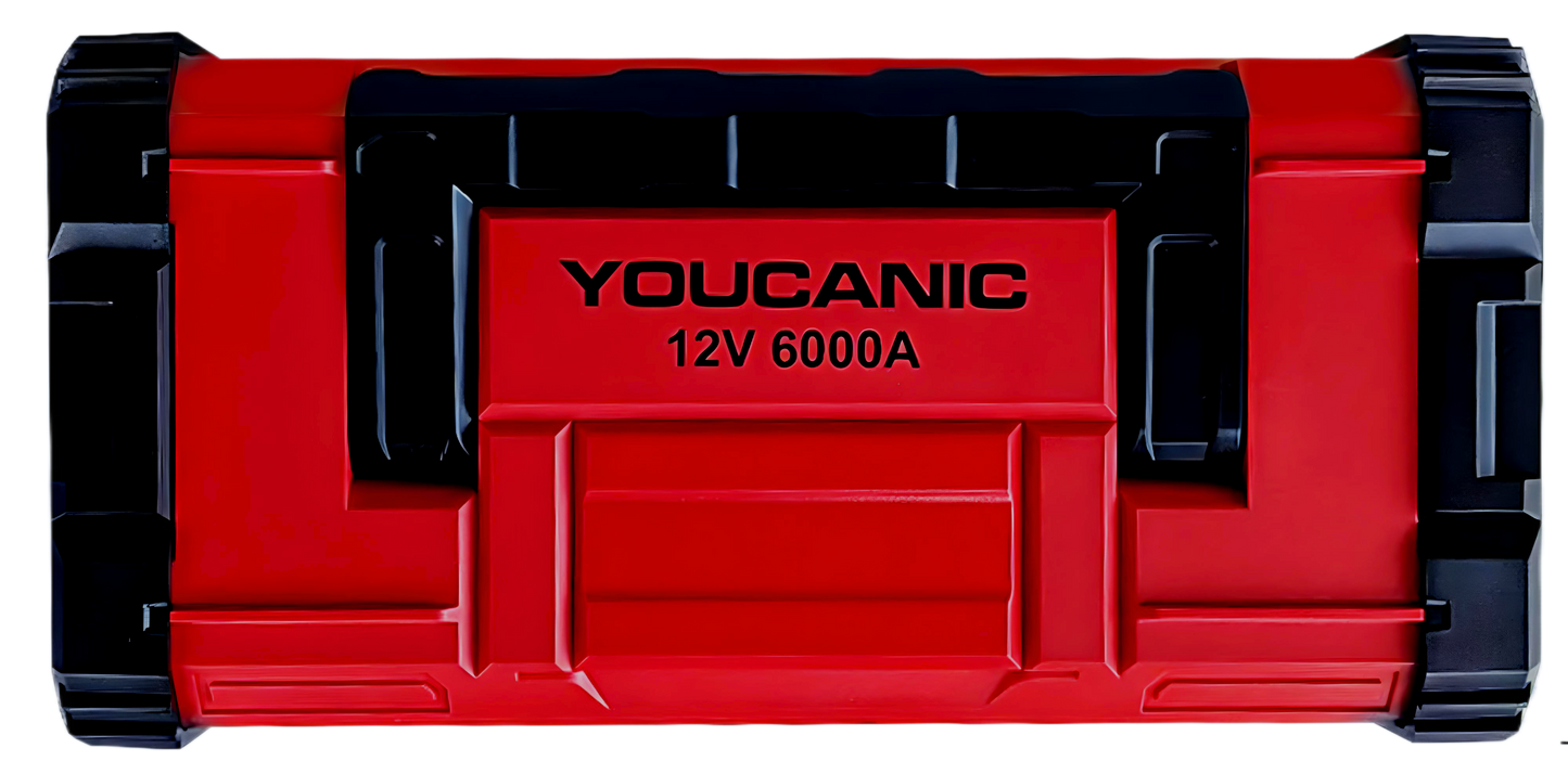 YOUCANIC Pro 6000A Jump Starter - Powerful Car/Motorcycle Battery Booster, Power Bank, & Smart Safety Features